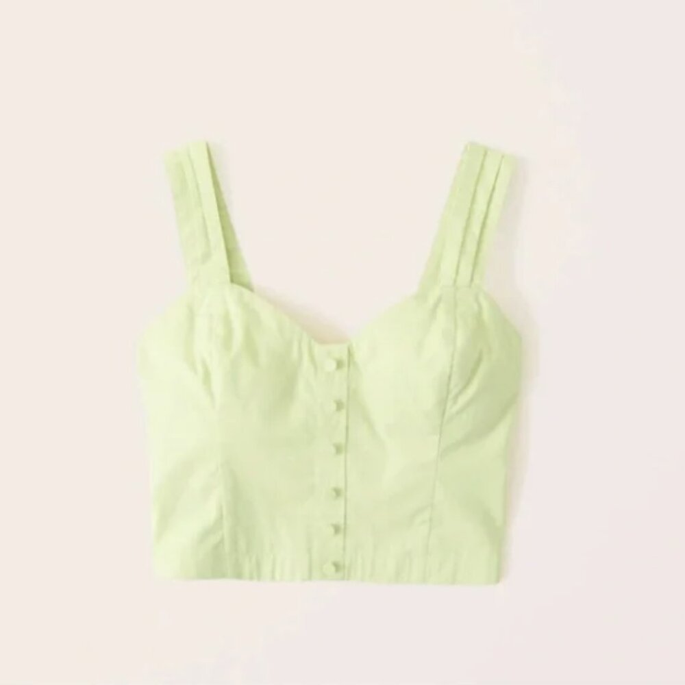 NWT Abercrombie & Fitch Light Green Tank Top - Size S